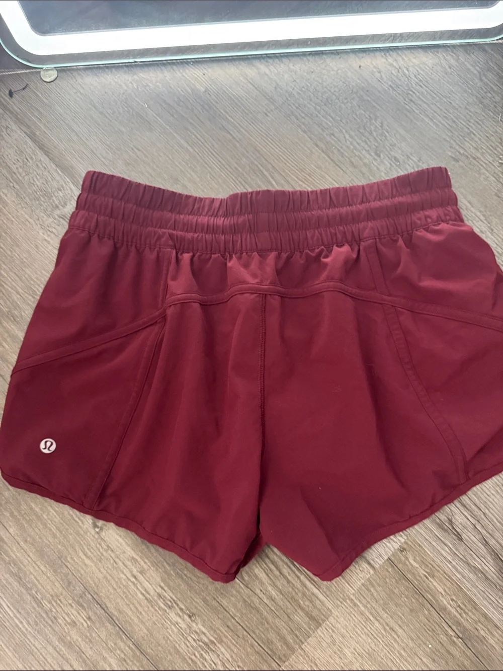 lululemon athletica Burgundy Athletic Shorts - Picture 1 of 8
